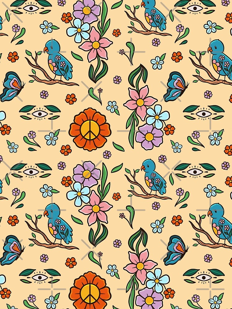 Tropical Bird Pattern by bloominglau