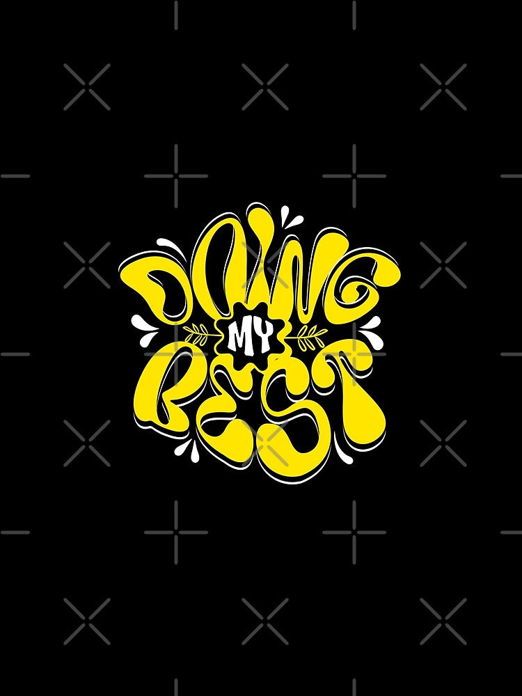 Doing My Best Retro Y2K Bubble Typography Graphic by VantaStudios05