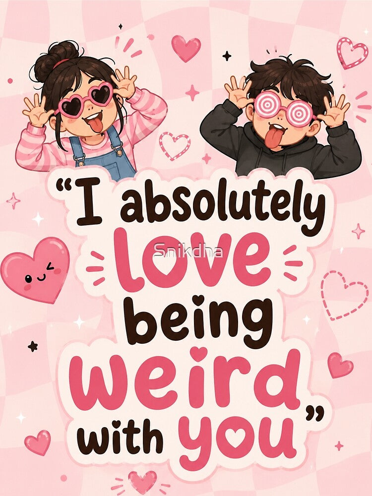 Funny Kawaii Valentine Couple by Snikdha