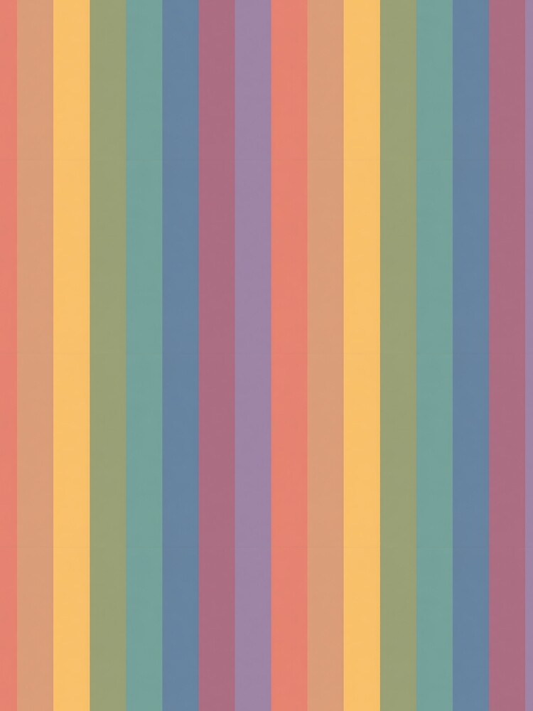 Soft autumn colour palette stripe design by KLflorals