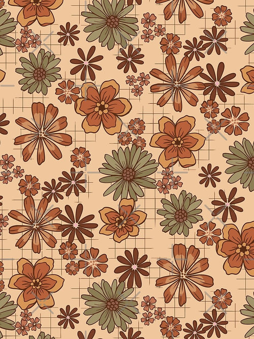1970s retro flowers by EarthFaeryDSGN