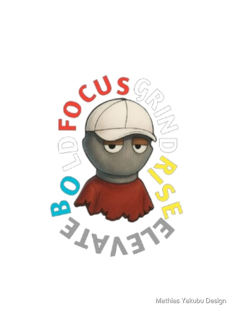 UK Student Grind Mode – Focus Elevate Rise Sticker by Mathias Yakubu Design