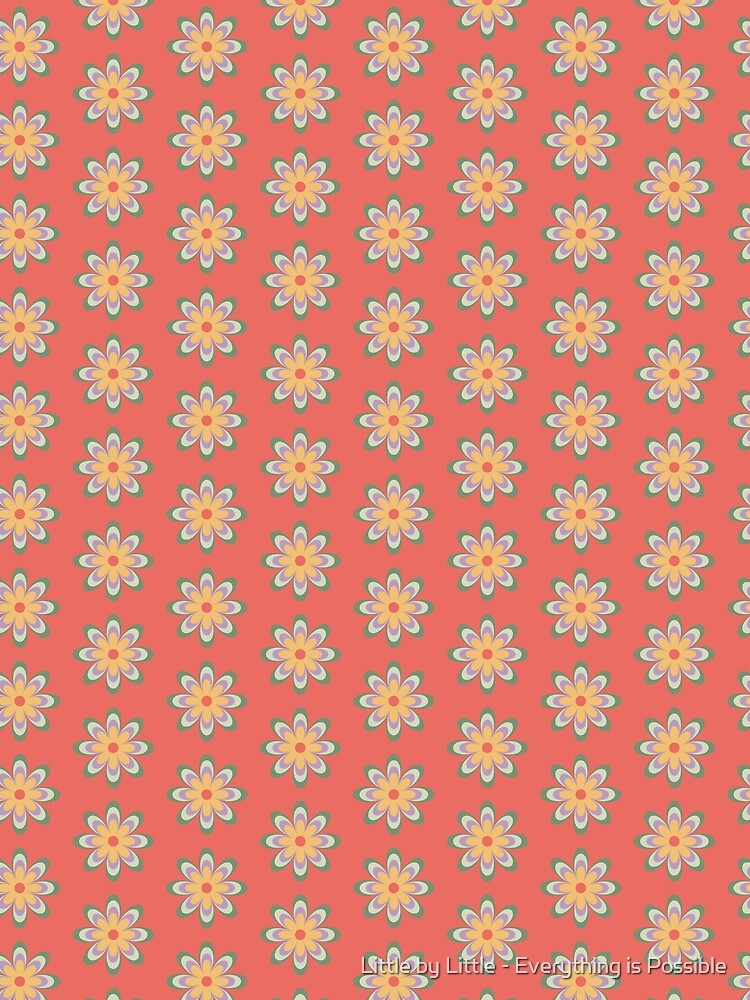 Muted Retro 70s Flower Clipart Terracotta by Little by Little - Everything is Possible