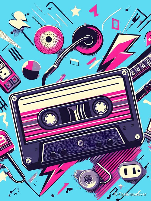 90's Retro Cassette by D-Dreamweaver