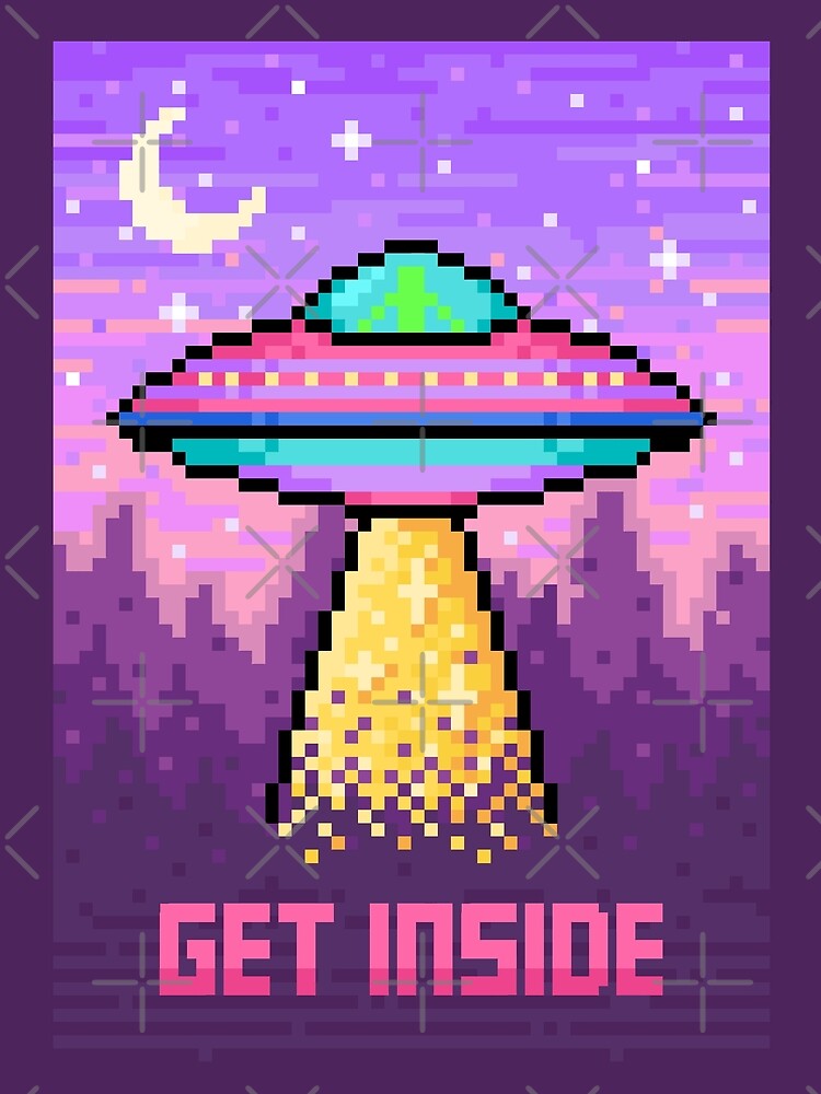 Get Inside - 90s Pixel UFO by 90sAlien