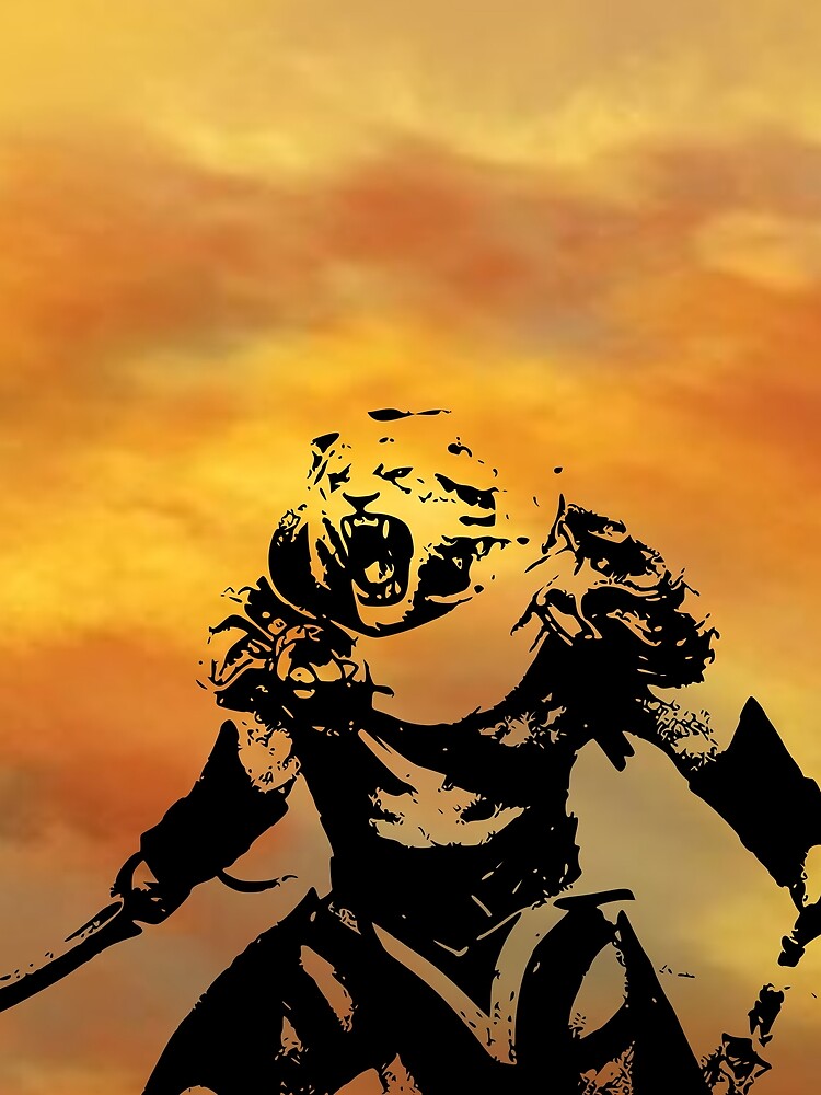Magic Planeswalker  Profile - Ajani Goldmane - Abstract by AllHailCaesar
