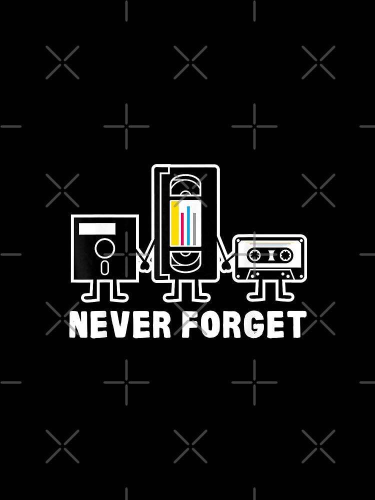 Never Forget Cassette Tape Disk Floppy Essential T-Shirt by Tishirta Store