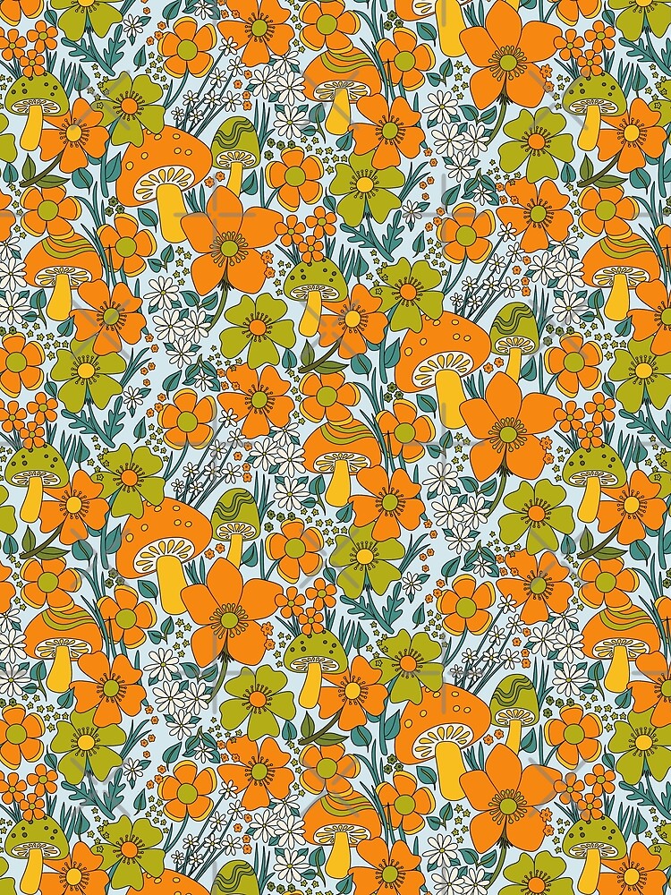 Mushroom Meadow Pattern by ChelseaZo
