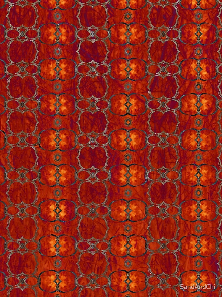 African Horn Stripe Bold Colors by SandAndChi