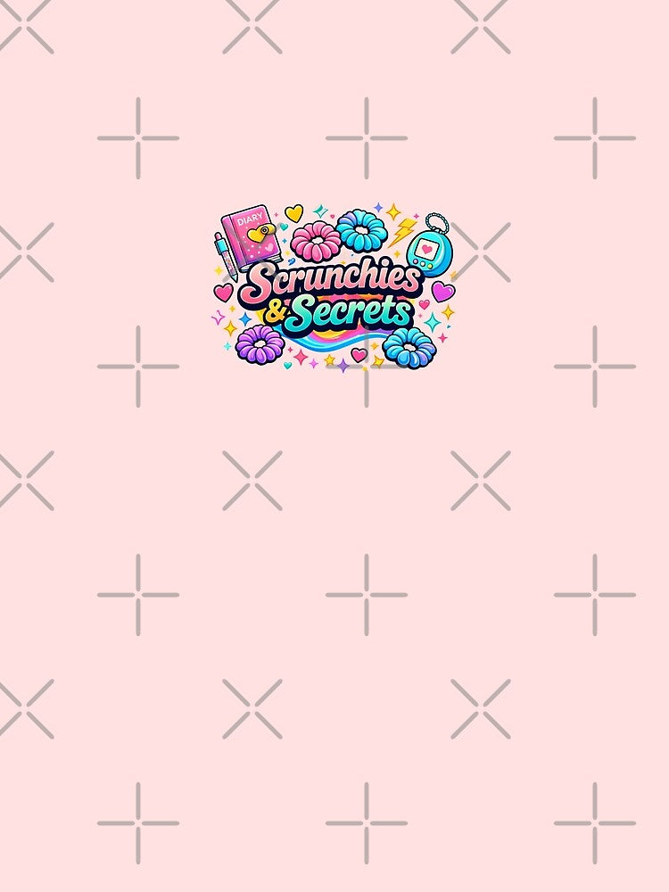Scrunchies & Secrets Shirt – Vintage 90s Girl Nostalgia Tee | Retro Sleepover Aesthetic by MEMORY-LN-Tees