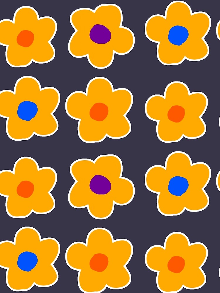 Groovy Yellow Flowers by DanielleGensler