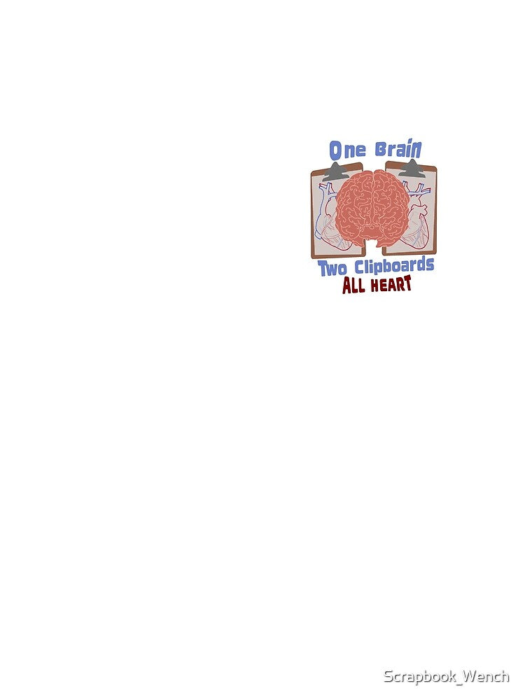 One Brain two clipboards ~ SMG cardiology ~ custom by Scrapbook_Wench