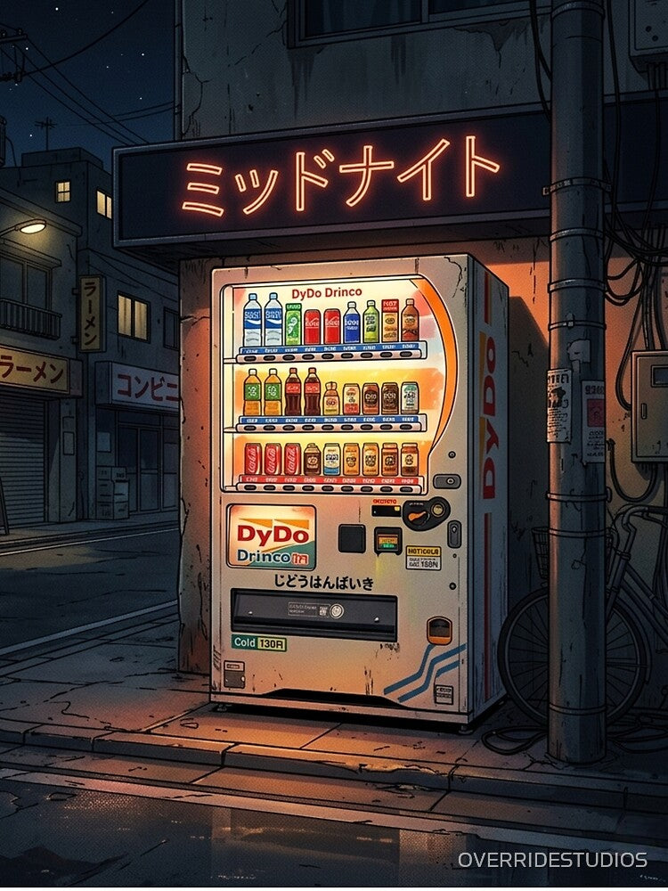 Midnight Refresh | 90s Anime Vending Machine & Lofi Tokyo Aesthetic by OVERRIDESTUDIOS