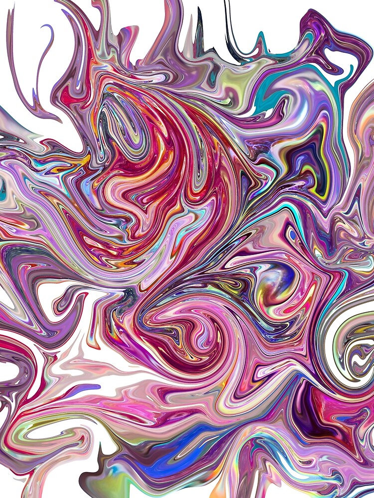 abstract color combination crystal color  dress, color combination by Cici-Chan