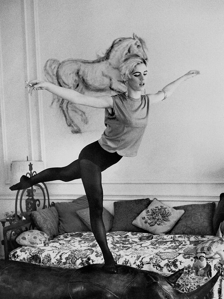edie sedgwick - black and white vintage 60s photography by HoneymoonHotel