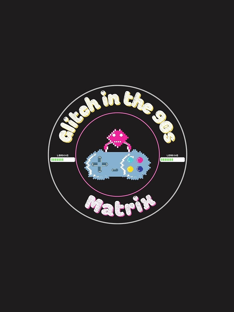 Glitch in the 90s Matrix – Retro VHS Distortion Shirt by RJsTees