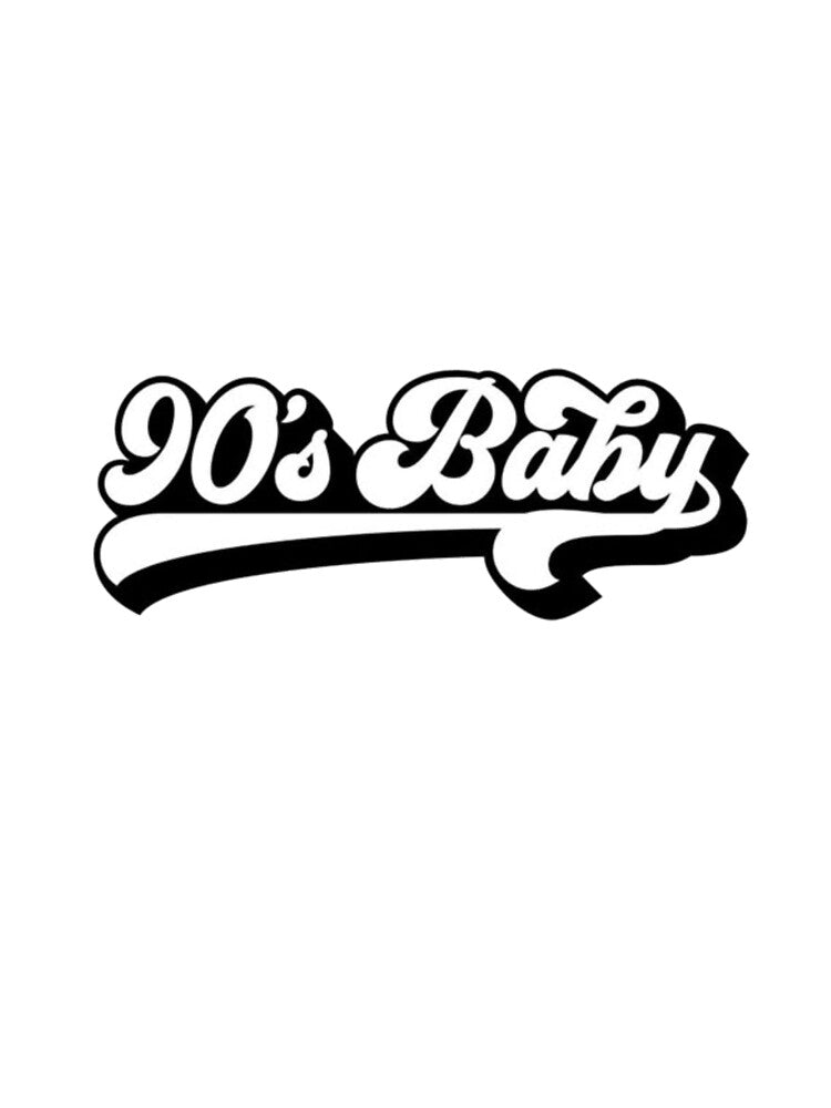 90s Baby - Retro Varsity Script Nostalgia Statement by The-SilentPlace