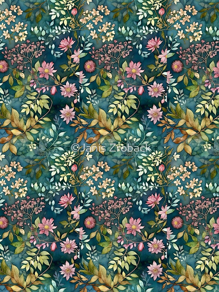 Pink Floral Pattern. by ©Janis Zroback