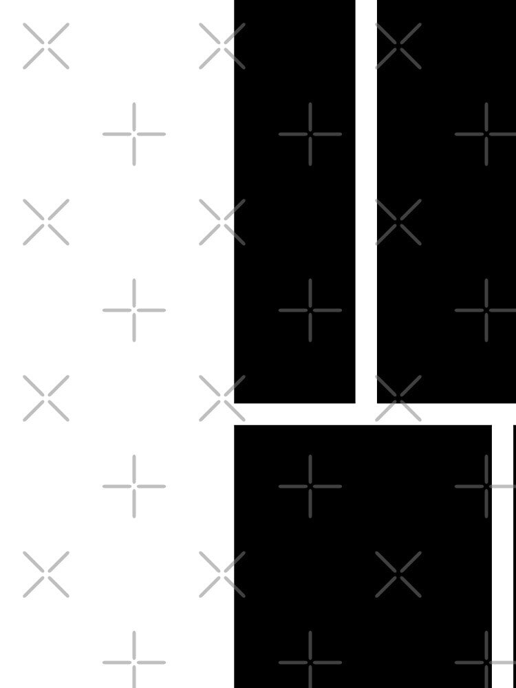 Black and White Color Block by wordznart
