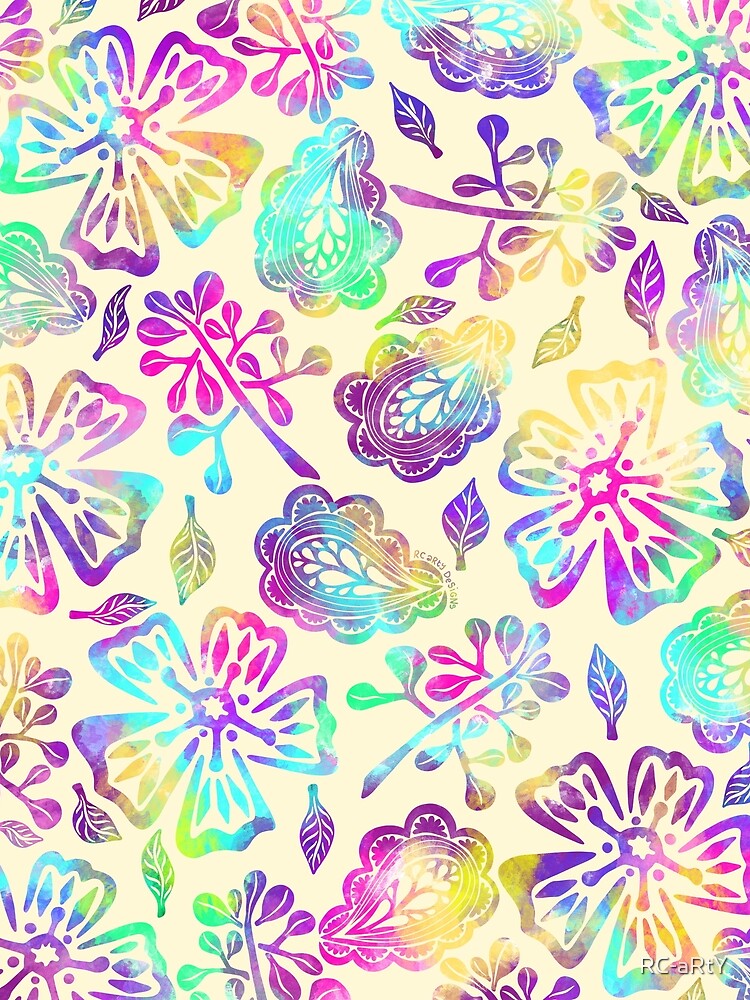 Buttercream Hypercolour Florals by RC-aRtY