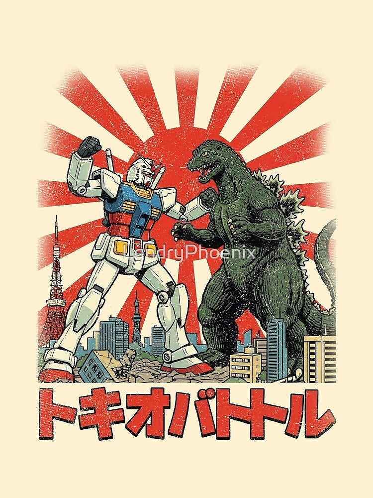 Gundam vs Godzilla by LgndryPhoenix