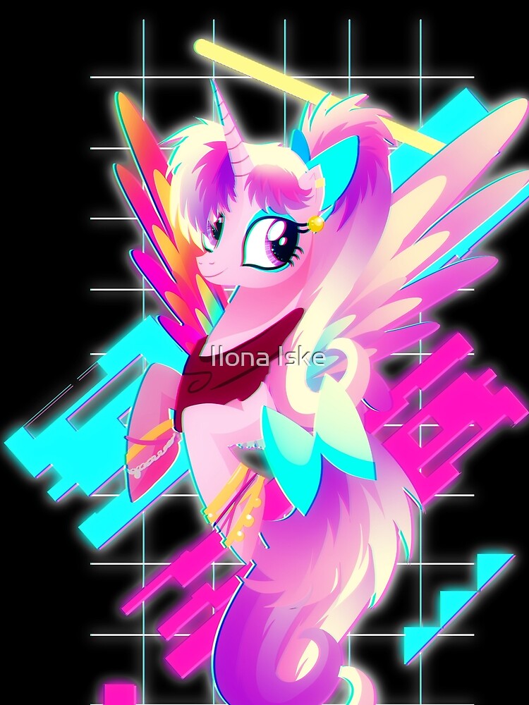 Synthwave Princess Cadance by Ilona Iske
