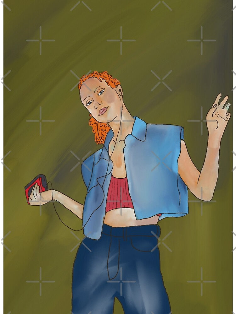 90s Dancing Girl by Colzo Art