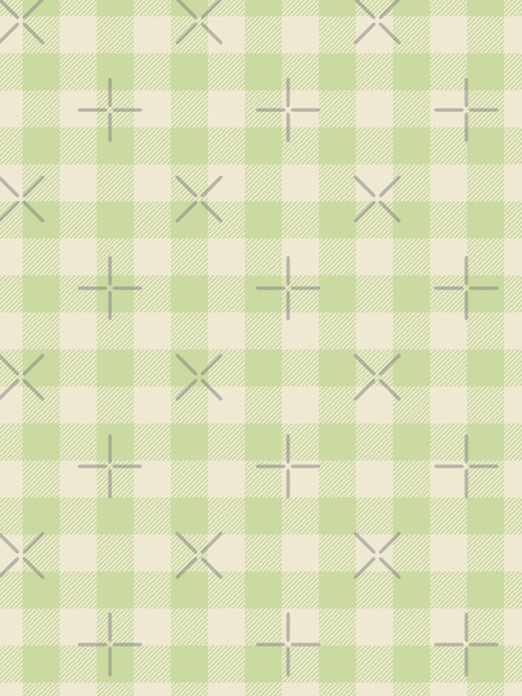 Mint Green Gingham Pattern by The Innocent Ghost Project