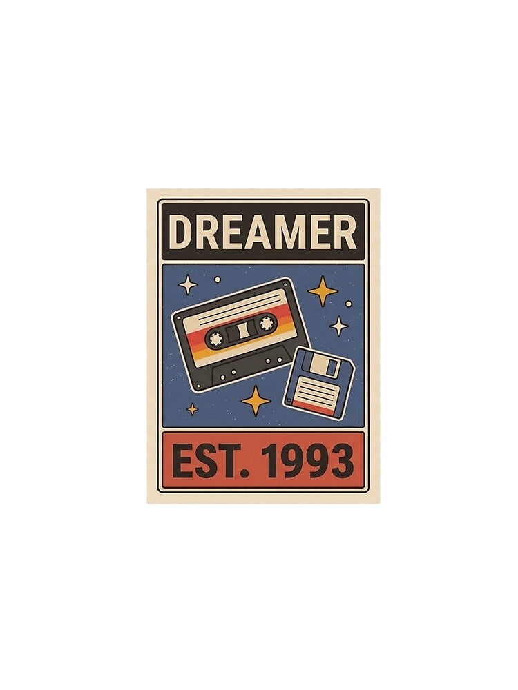 90s Vintage Dreamer Est 1993 Retro Design | Nostalgic Aesthetic by NA-art725