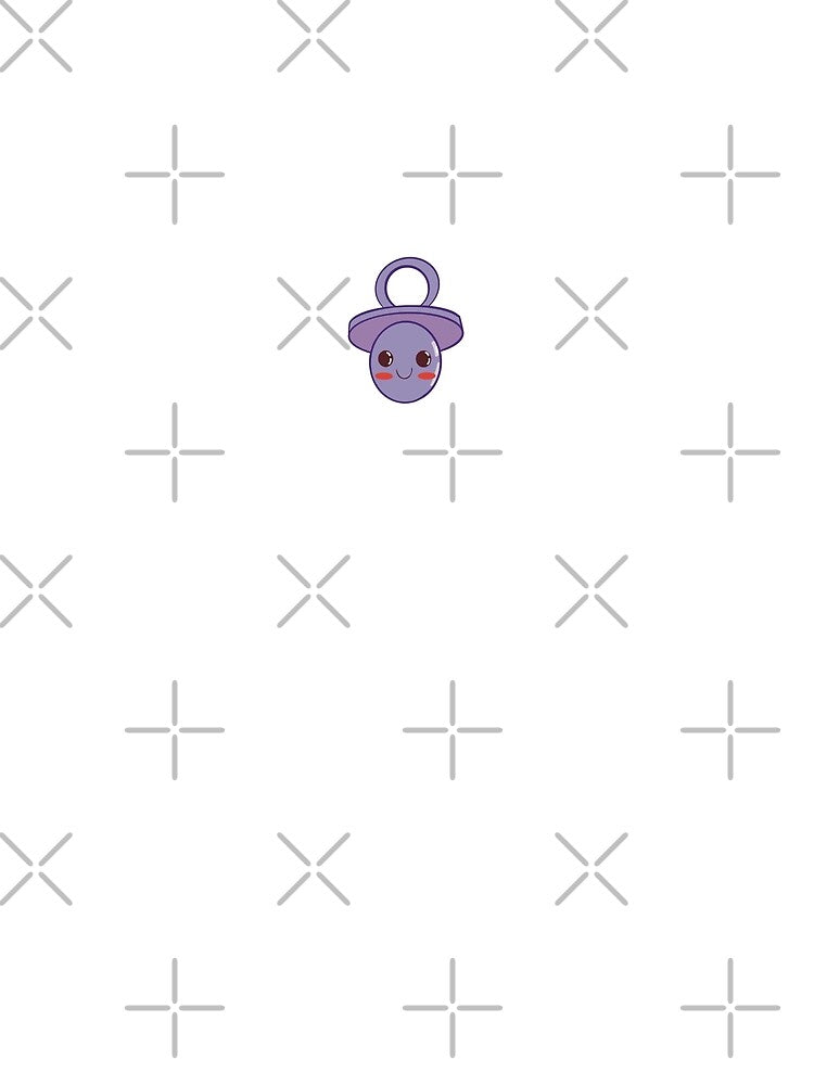 purple pacifier necklace by Lilla23