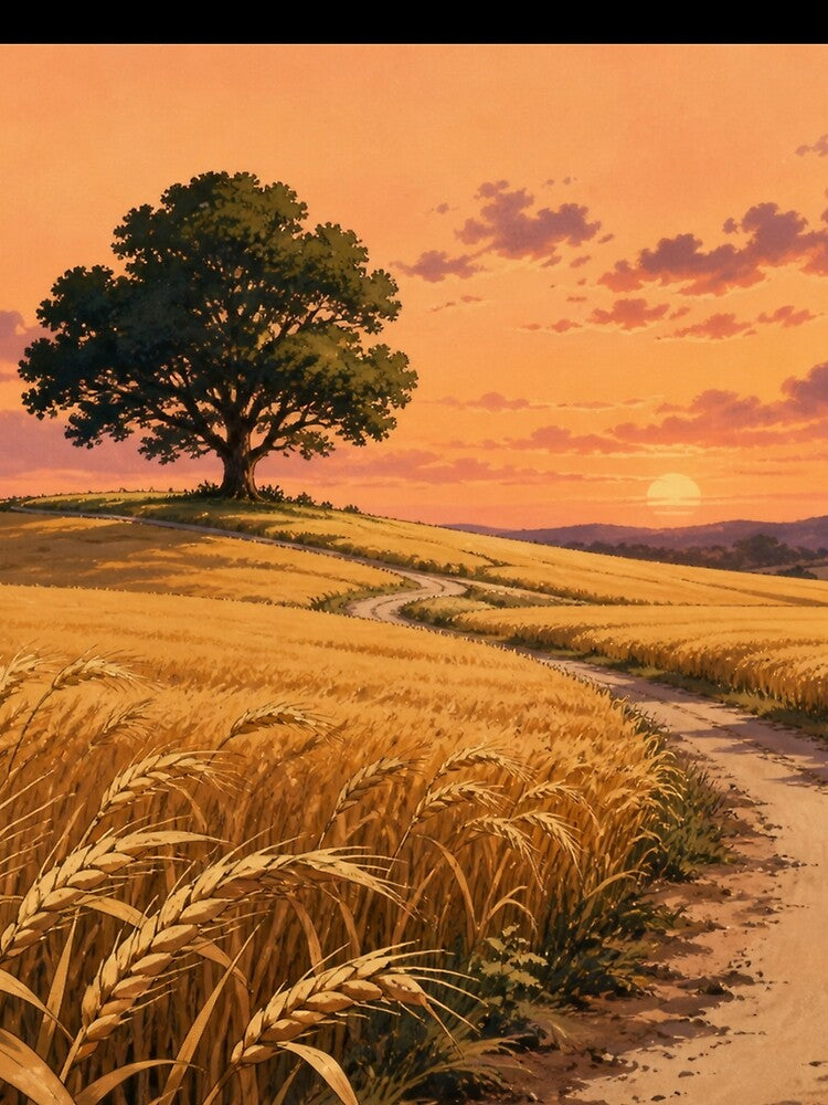 Golden Field - Old-school Anime Aesthetic by bapupa