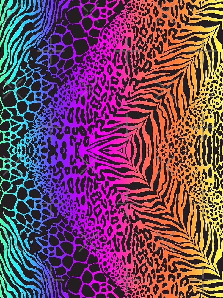 Rainbow Animal Print 90s Nostalgia by KristopherBel
