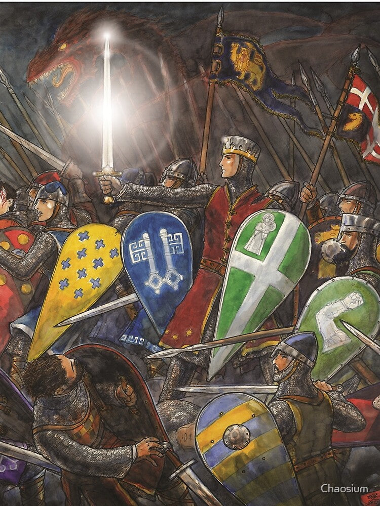 Pendragon Starter Set Cover by Mark Smylie by Chaosium
