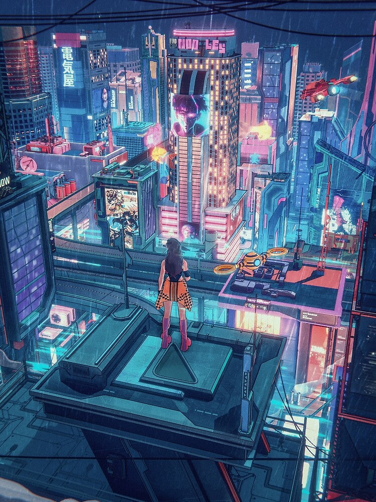 Cyberpunk Tokyo japan by DMDesigns20