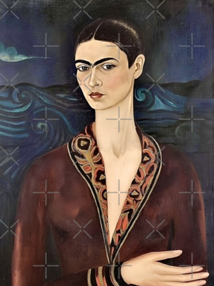 Self Portrait in a Velvet Dress by Frida Kahlo by FridaBubble
