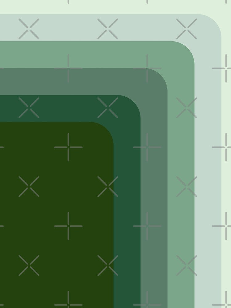 Geometric Retro Pattern Green by ind3finite