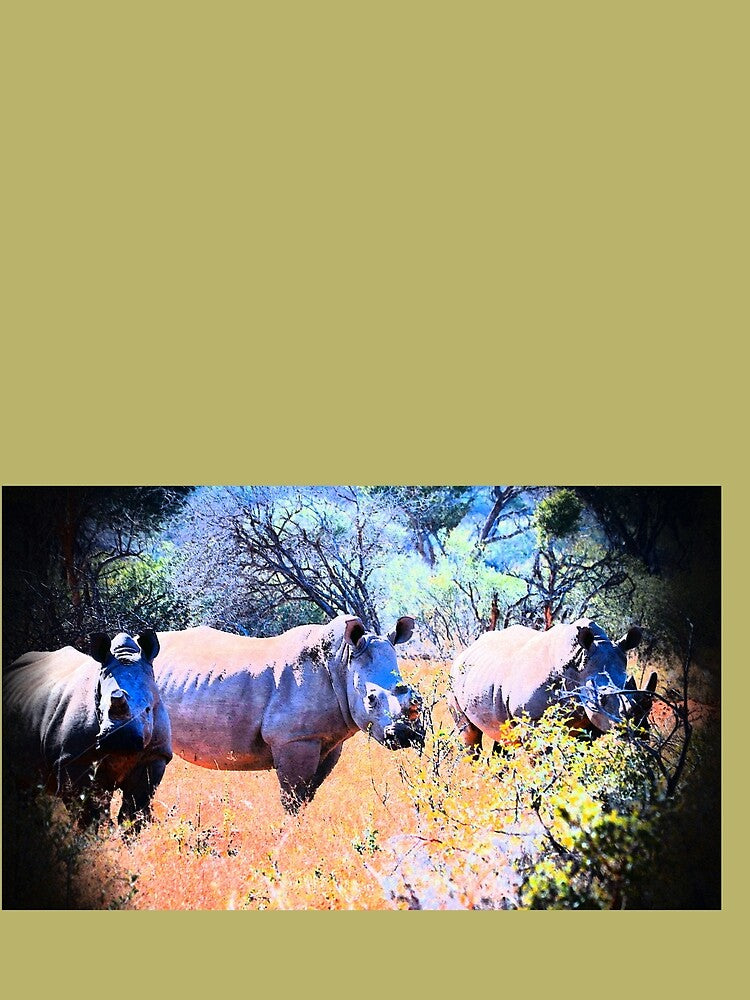 Rhinos in the African Bush by Annesshop0207
