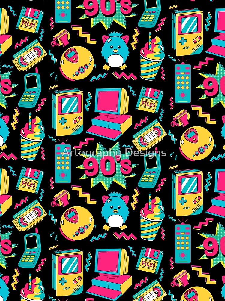 90s Retro Pop Culture Aesthetic Nostalgic Bold Design by Artography Designs