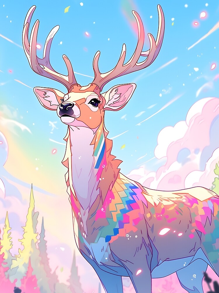 Y2K Aesthetic - Vibrant Venison Visions by Cosmic-Canvases