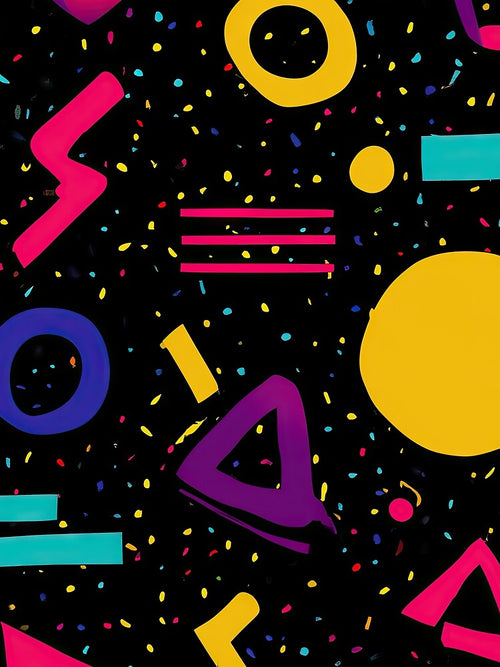 80s and 90s Retro Pop Pattern by AeonAcademy