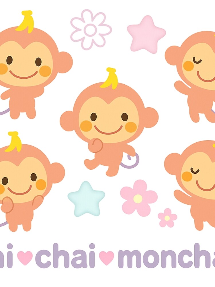 Cute Chi Chai Monchan Monkey Kawaii Aesthetic by Heavenly-Cloudz
