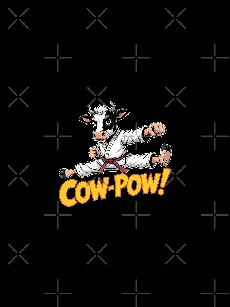 Karate cow. by MyHappyArtShop