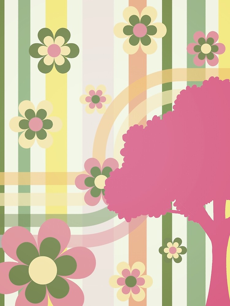 groovy tree and flowers design by meuliasshop