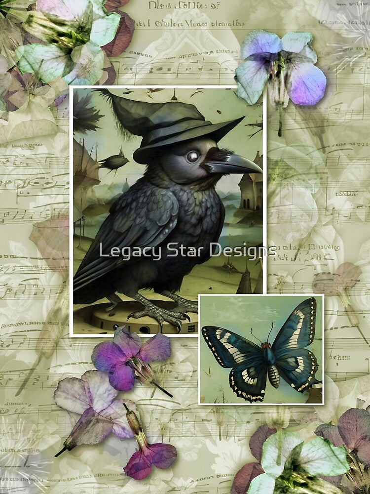 The Crow's Enchantment -Flower Press - Volume 01, No. 07 by Legacy Star Designs