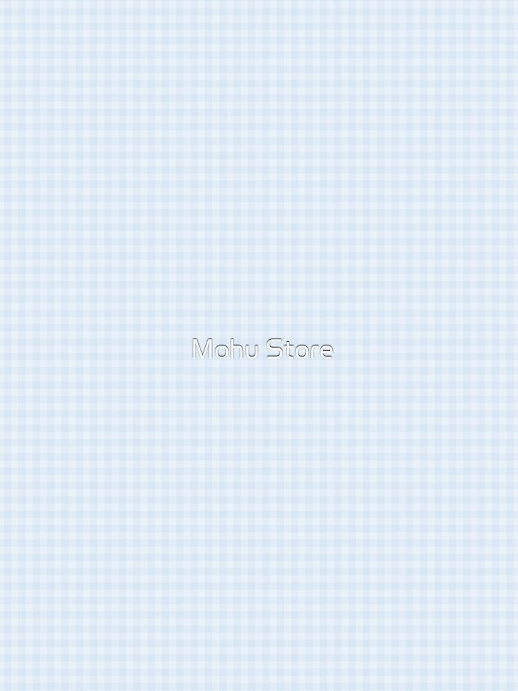 Pastel blue gingham - plain by Mohu Store