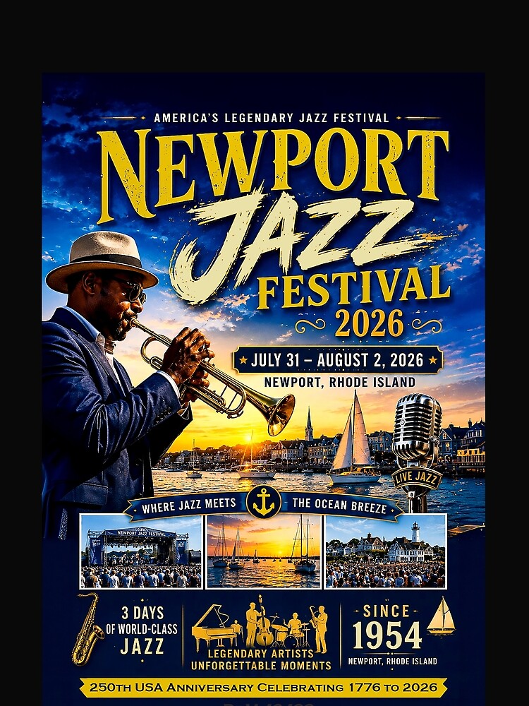 NEWPORT JAZZ FESTIVAL 2026 -Celebrating 250th USA Anniversary 1776 to 2026 by DBM Photo Art 1