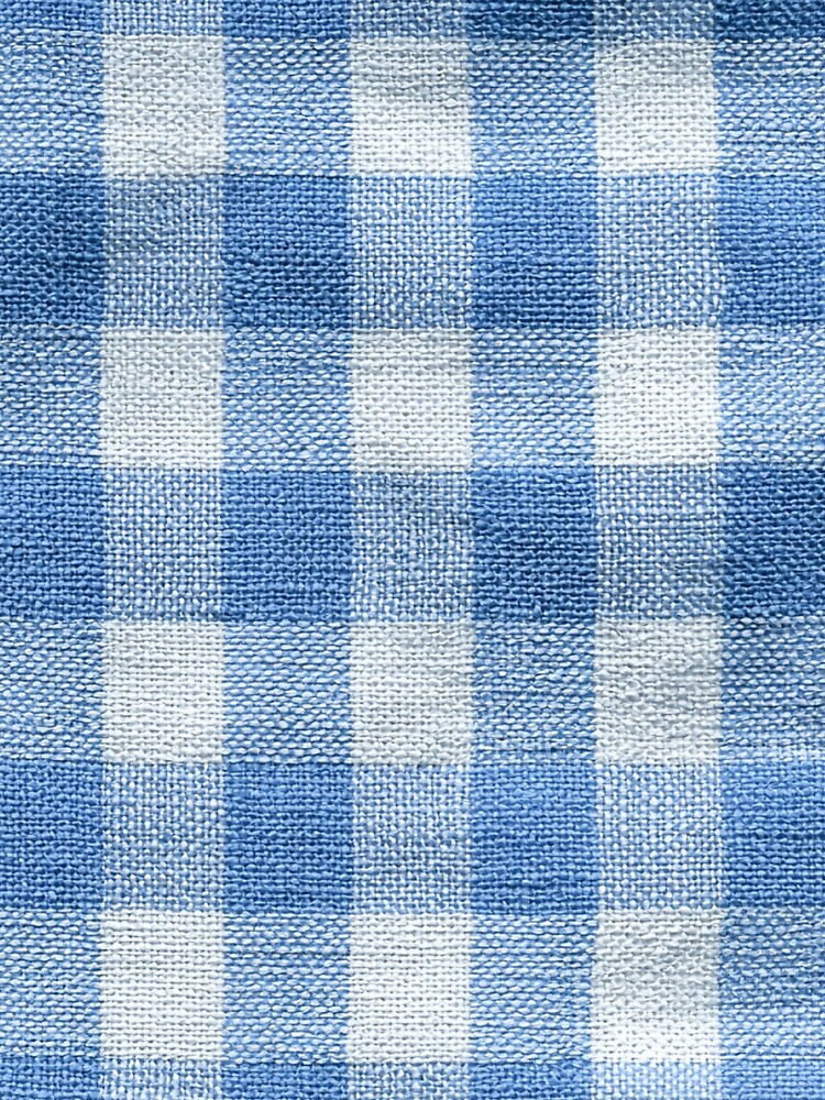 Light Blue Gingham Phone Case - Preppy Checkered Textile Pattern by PharaonicArtist