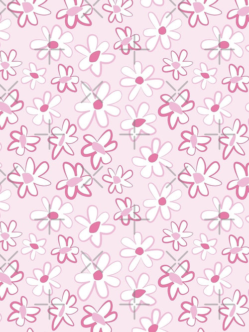 90s 2000s y2k cute flower pattern pastel pink by blomastudios