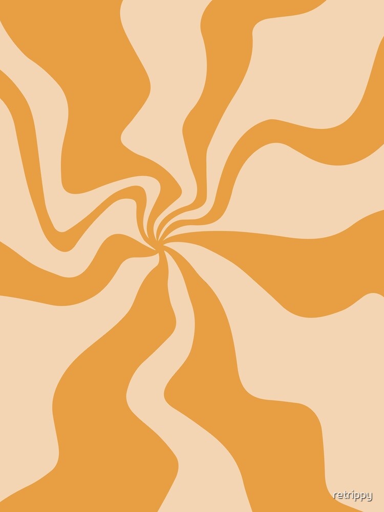 sunburst Pattern nostalgia psychedelic 70s by retrippy