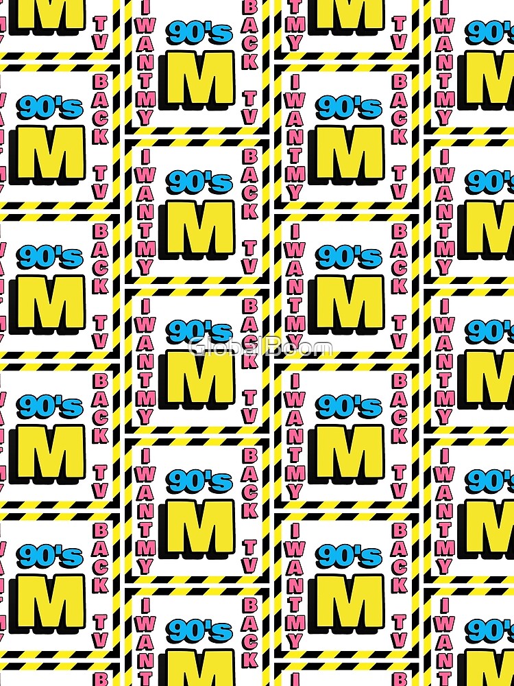90s Music Aesthetic Retro TV Design – Vintage Streetwear & Accessories by GlobalBoom